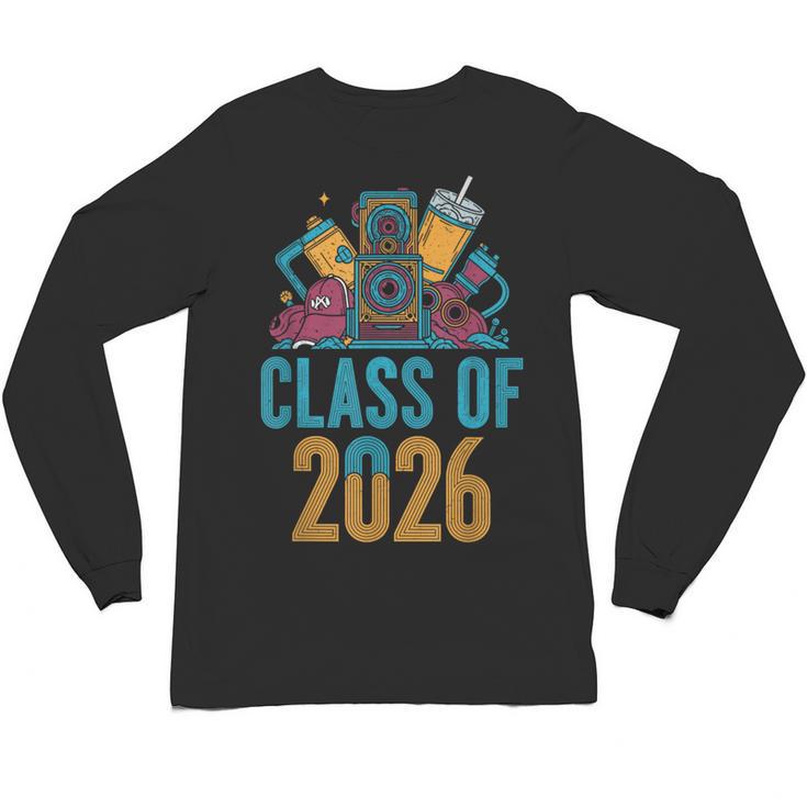 Class Of 2026 Retro Graduation Memory Nostalgia For Seniors Unisex Long Sleeve T-Shirt