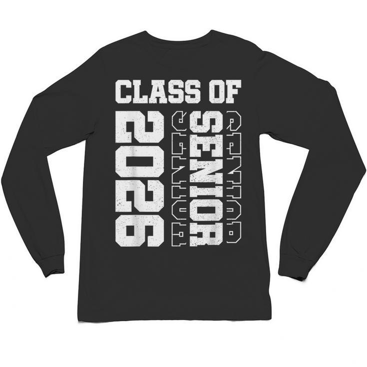 Class Of 2026 Shirt School Senior Year Graduation 2026 Unisex Long Sleeve T-Shirt