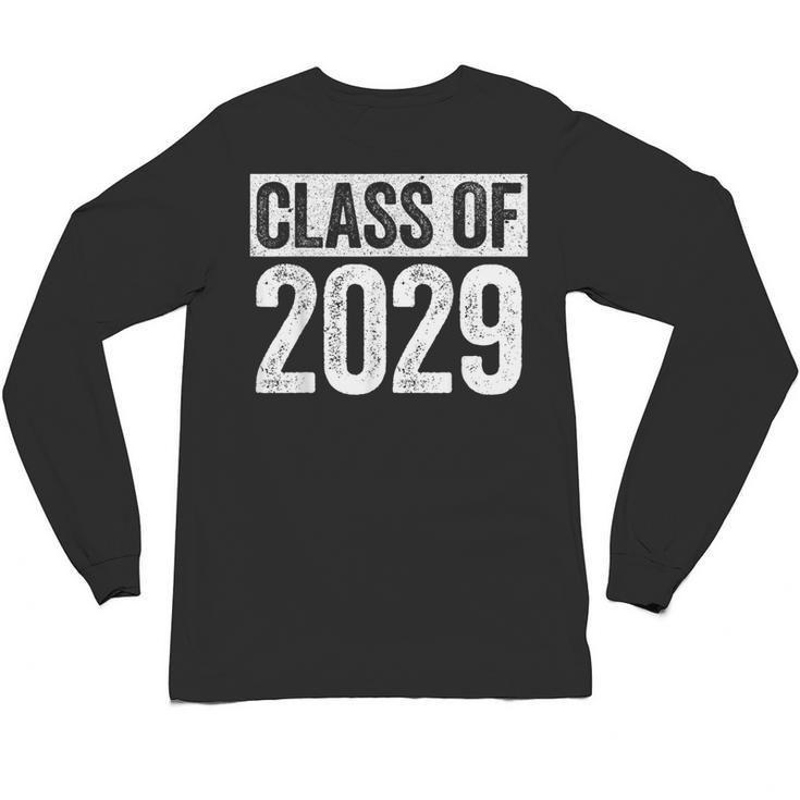 Class Of 2029 Shirt Senior 2029 Graduation Unisex Long Sleeve T-Shirt