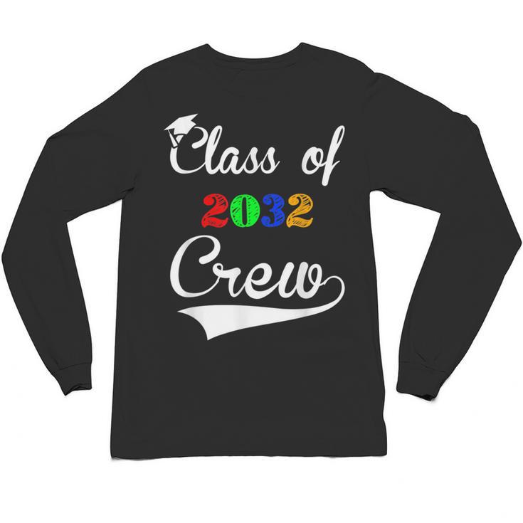 Class Of 2032 Kindergarten Back To School Graduation Unisex Long Sleeve T-Shirt