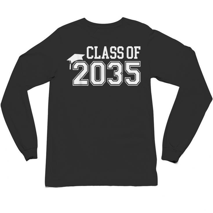 Class Of 2035 Graduation First Day Of School Boys Girls Kids Unisex Long Sleeve T-Shirt