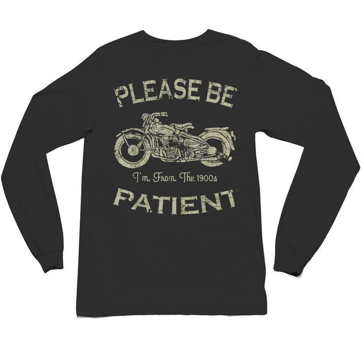 Classic Old Biker I'm From The 1900s Humorous Birthday Unisex Long Sleeve T-Shirt