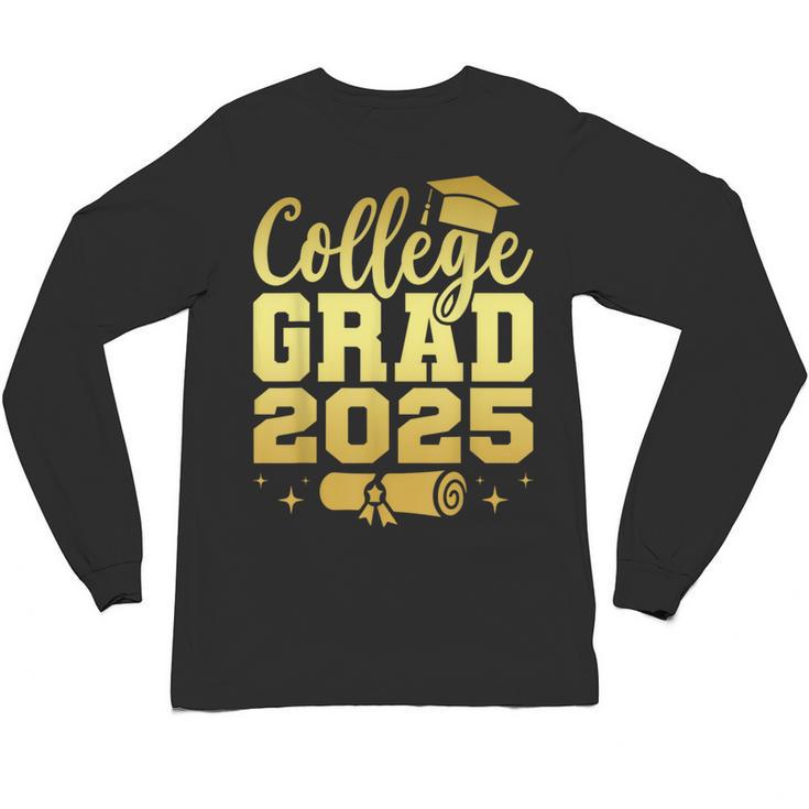 College Grad Class Of 2025 Senior Graduate Graduation Unisex Long Sleeve T-Shirt