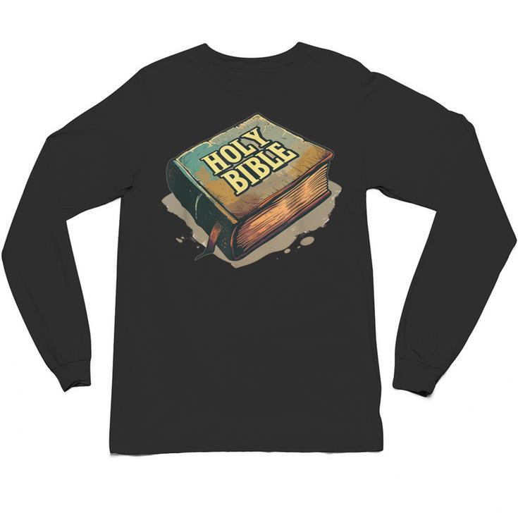 Cool Holy Bible Book Costume For Man And Woman Unisex Long Sleeve T-Shirt
