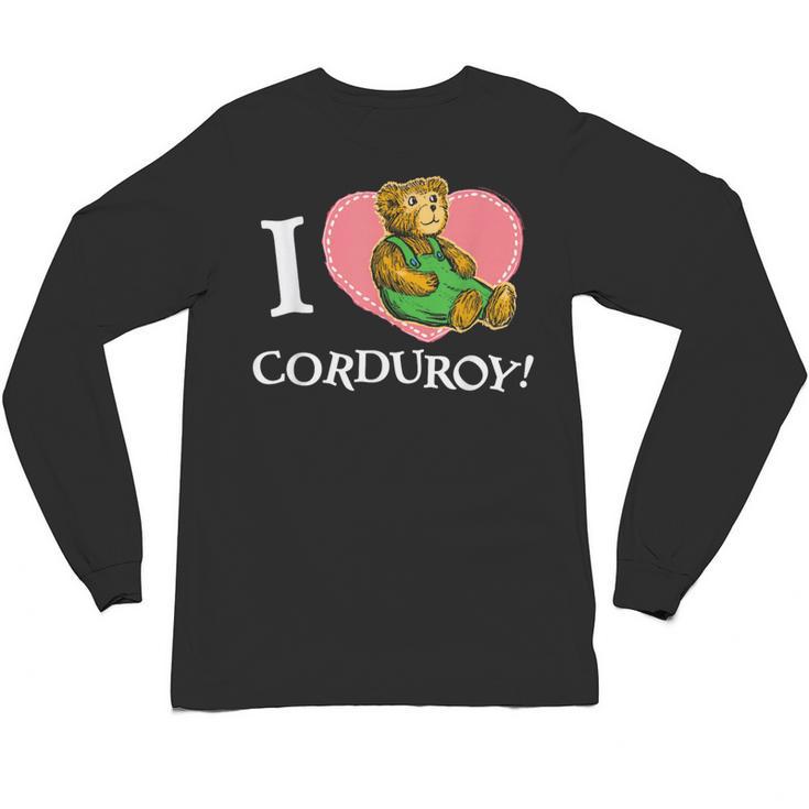 Corduroy I Heart Corduroy Teddy Bear Retro Children's Book Unisex Long Sleeve T-Shirt