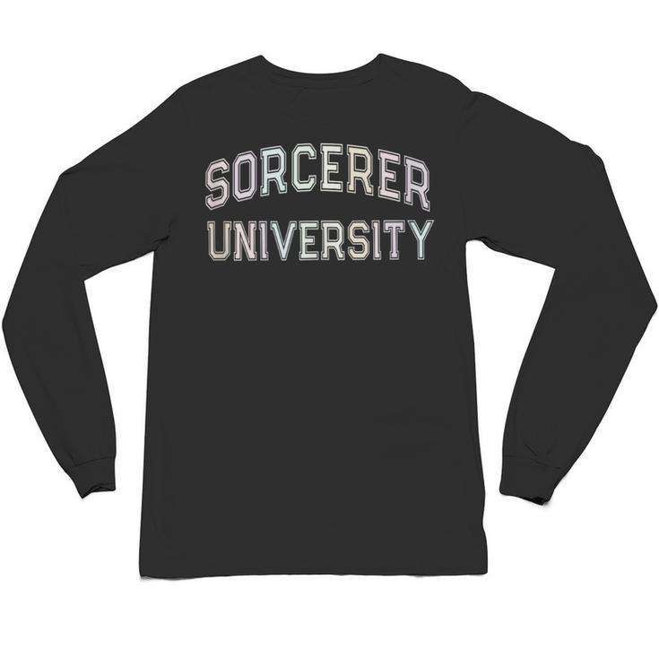 Crazy Sarcastic SORCERER UNIVERSITY Introvert Anti Social Unisex Long Sleeve T-Shirt