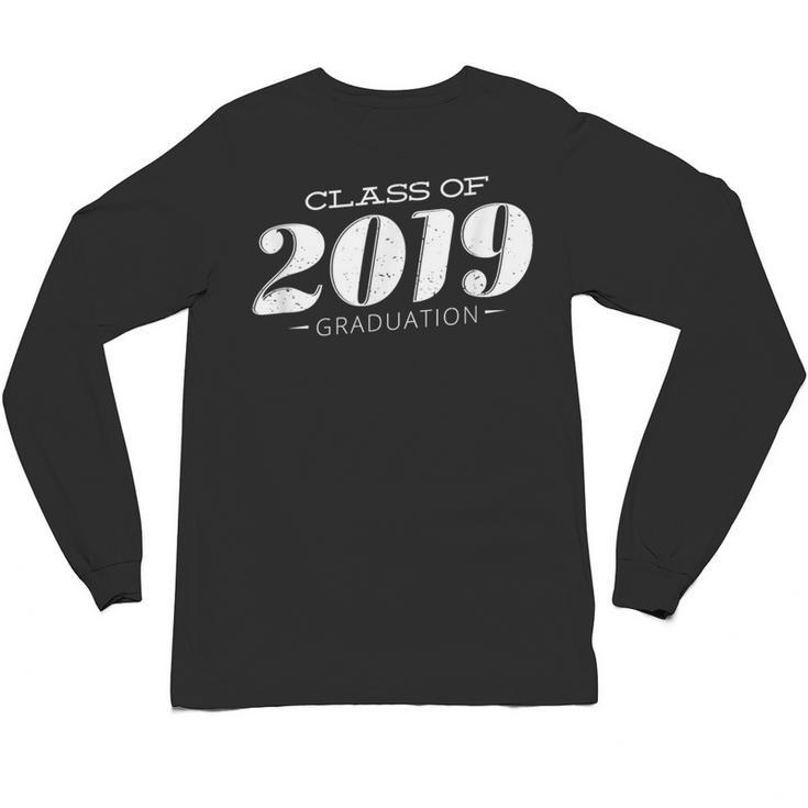 Cute Class Of 2019 Distressed Senior Graduation 2019 Unisex Long Sleeve T-Shirt