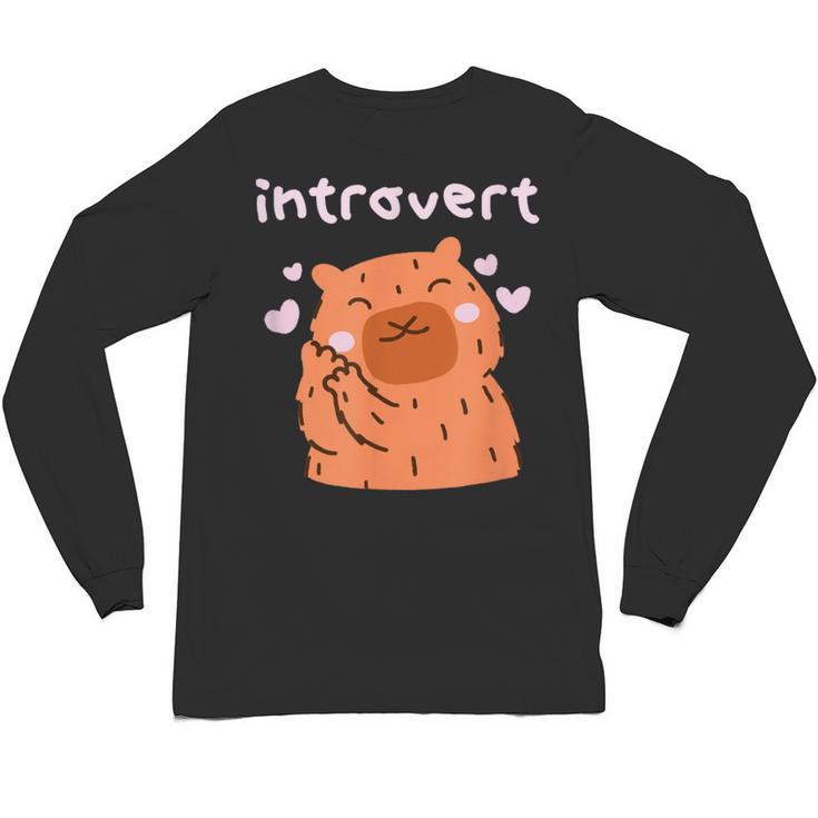 Cute Introvert Graphic Tee Unisex Long Sleeve T-Shirt