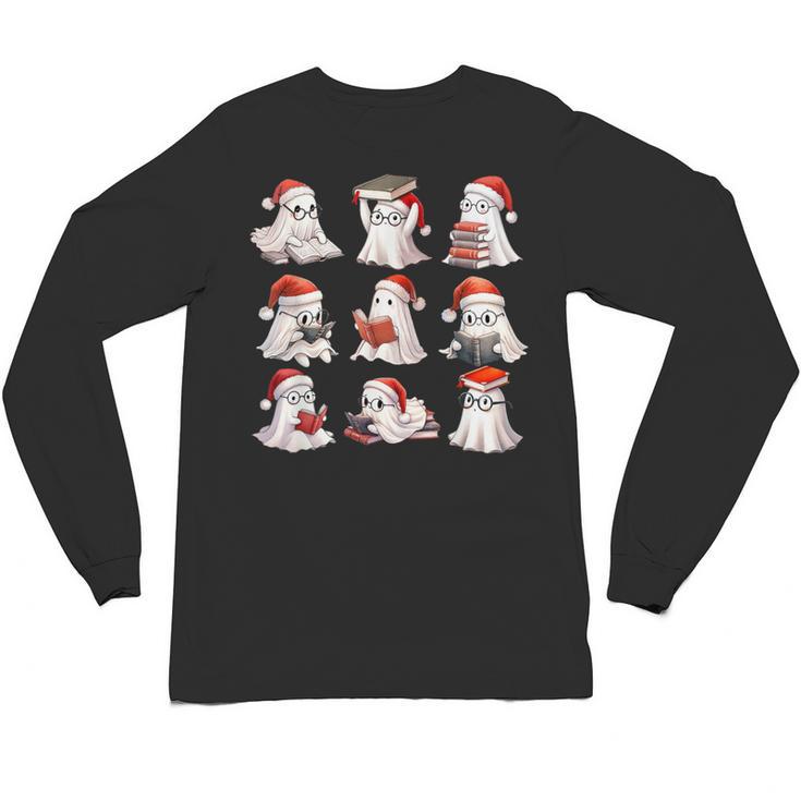 Cute Read More Booooooks Ghost Read More Books Christmas Unisex Long Sleeve T-Shirt