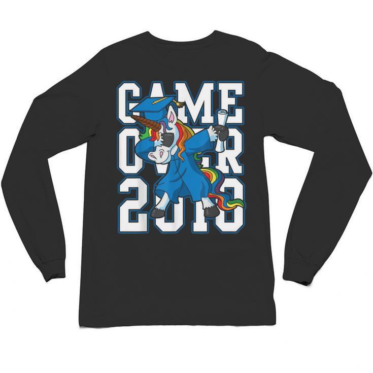 Dabbing Graduation Class Of 2018 T Shirt Unicorn Dab Unisex Long Sleeve T-Shirt
