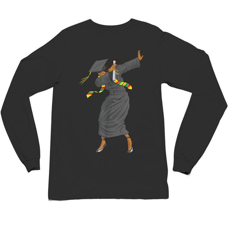 Dabbing Graduation Class Of 2025 Women History Month Unisex Long Sleeve T-Shirt