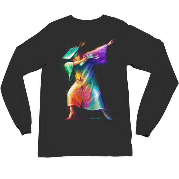 Dabbing Graduation Women Unisex Long Sleeve T-Shirt
