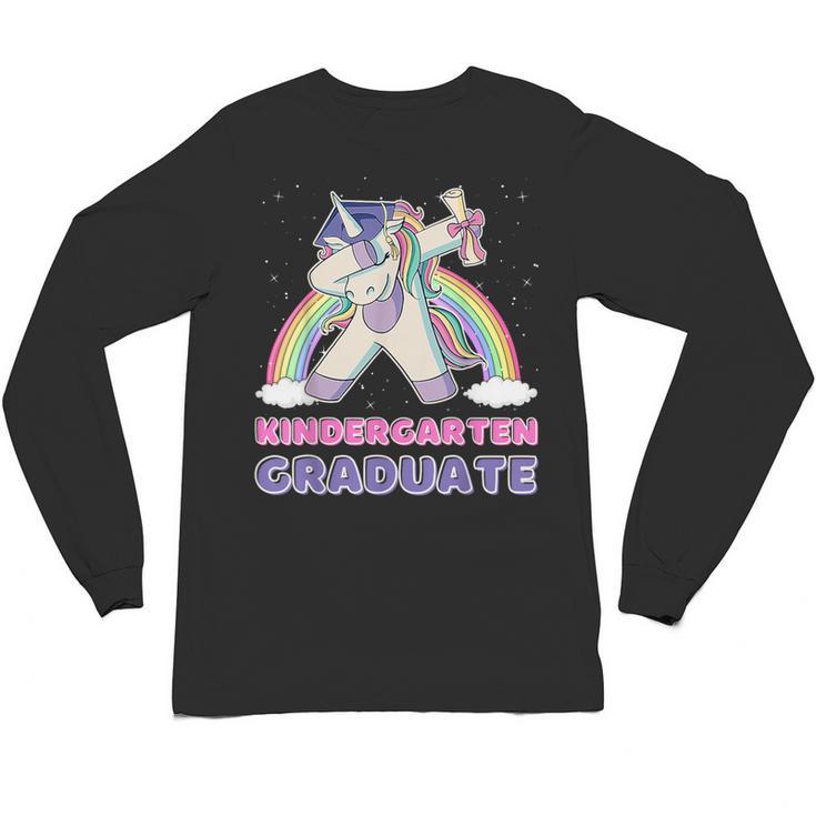 Dabbing Unicorn Kindergarten Graduation Dab Dance Girl Unisex Long Sleeve T-Shirt