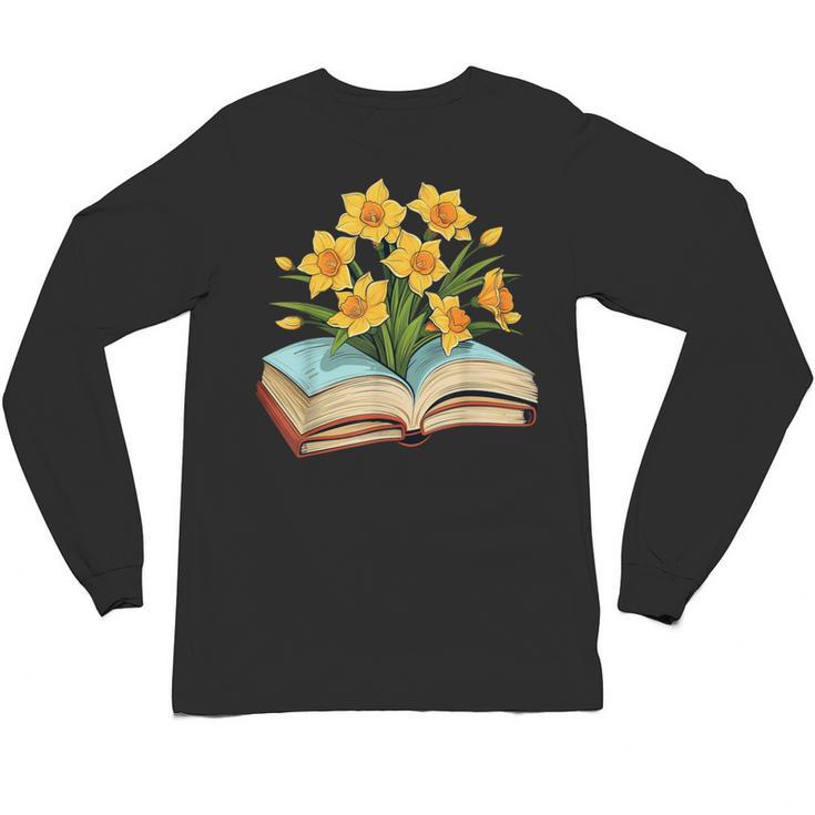 Daffodils Flowers Book Floral Unisex Long Sleeve T-Shirt