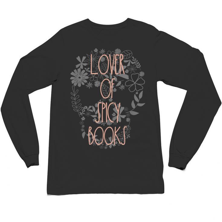 Dark Romance Book Lover Women Read Spicy Books Skeleton Dibs Unisex Long Sleeve T-Shirt