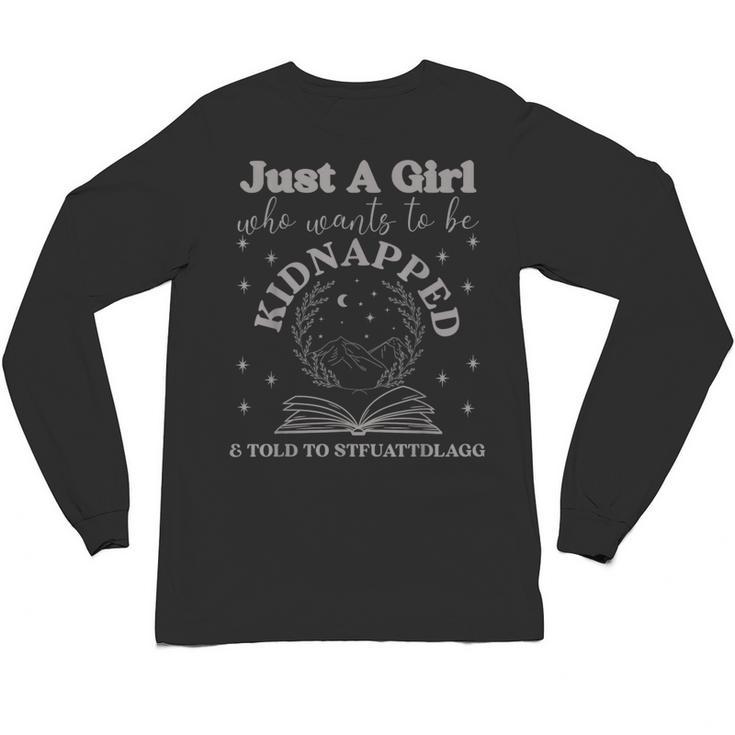 Dark Romance Merch Kidnapped STFUATTDLAGG Smutt Book Lover Unisex Long Sleeve T-Shirt