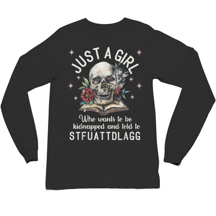 Dark Romance Smutt Book Merch STFUATTDLAGG Good Girl Trigger Unisex Long Sleeve T-Shirt
