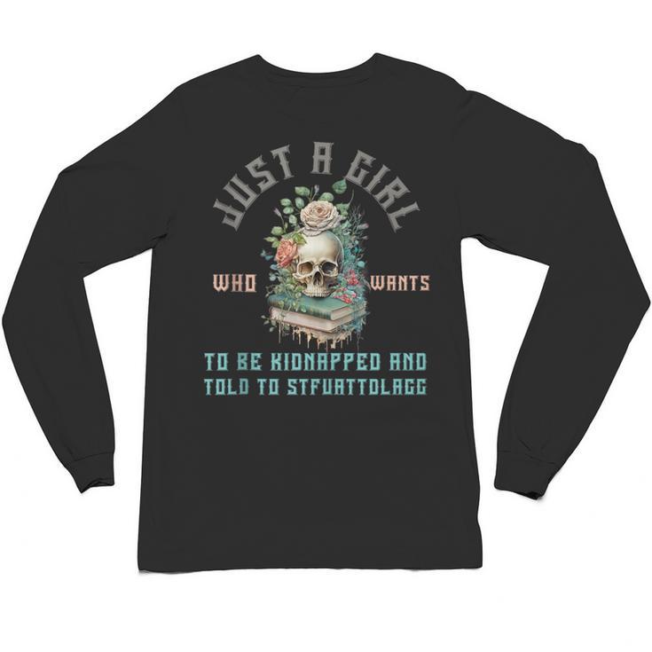 Dark Romance Women STFUATTDLAGG Smutt Book Merch Good Girl Unisex Long Sleeve T-Shirt