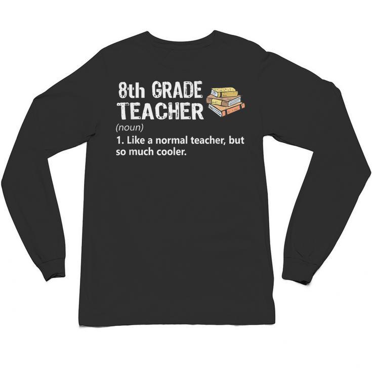 Eighth Grade Teacher Graduation Shirts Gifts Funny Saying Unisex Long Sleeve T-Shirt