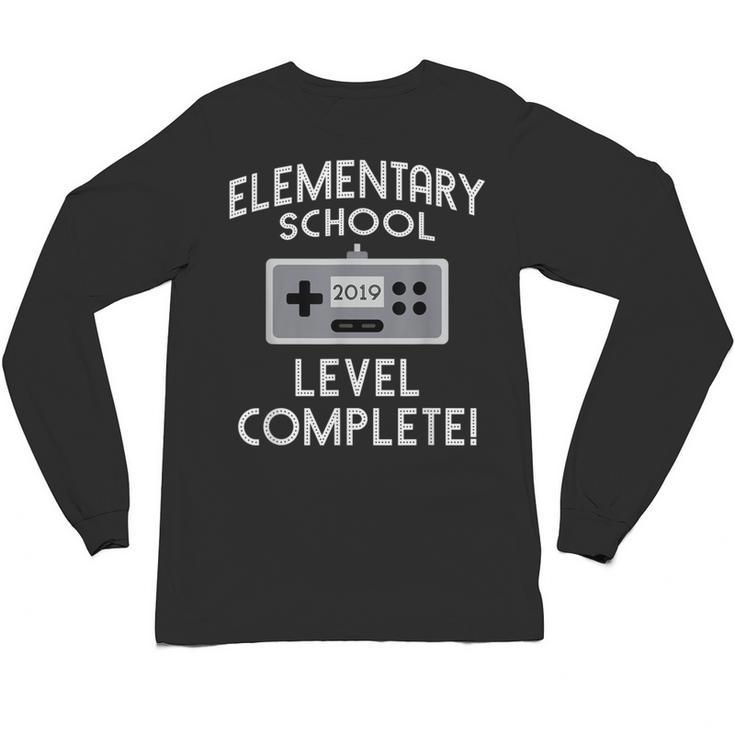 Elementary School Graduation Level Complete Gamer Unisex Long Sleeve T-Shirt