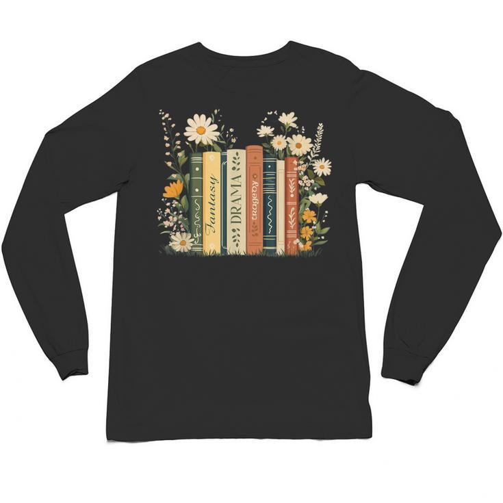 Fantasy Drama Tragedy Book Floral Subtle Unisex Long Sleeve T-Shirt