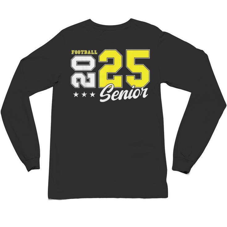 Football Senior Night Football Senior 2025 Graduation 55 Unisex Long Sleeve T-Shirt