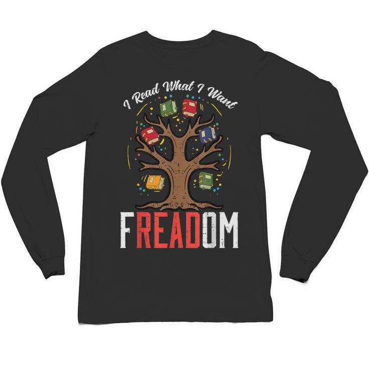 Freadom Tree Read Reading Librarian Book Across America Unisex Long Sleeve T-Shirt