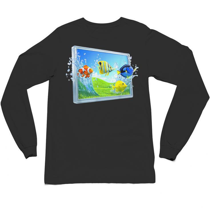 Frutiger Aero Fish Unisex Long Sleeve T-Shirt