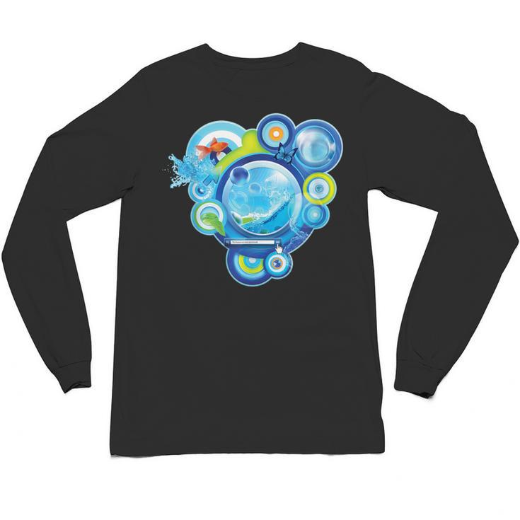 Frutiger Aero Metro Abstract Maximalism 2000s Nostalgia Unisex Long Sleeve T-Shirt