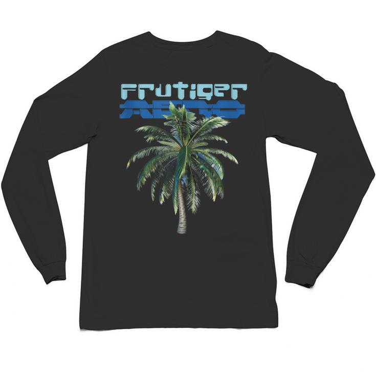 Frutiger Aero Palm Tree Y2k Aesthetic 2000s Trend Unisex Long Sleeve T-Shirt