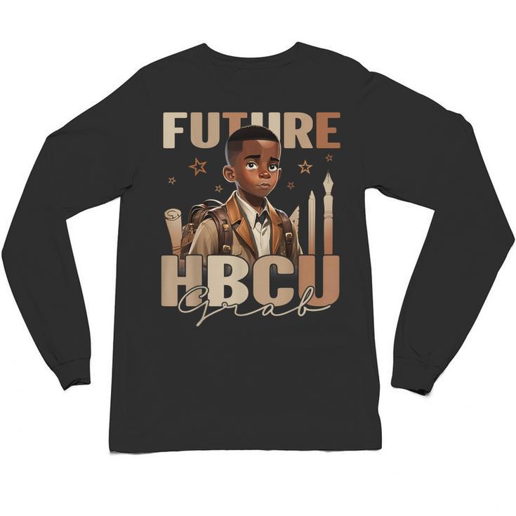 Future HBCU Grad History Boy Kids Graduation HBCU Unisex Long Sleeve T-Shirt