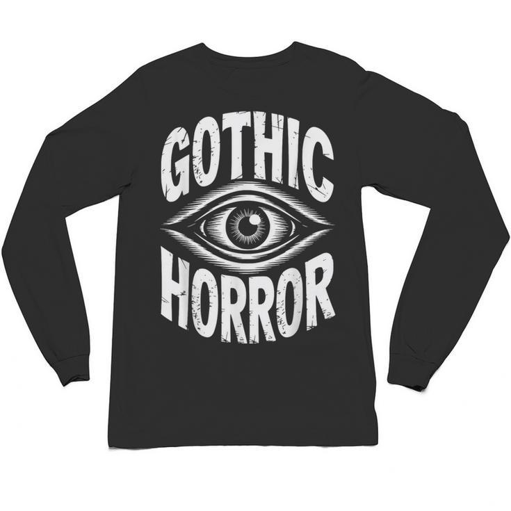 Gothic Classic Horror Thriller Book Movie Film Halloween Unisex Long Sleeve T-Shirt
