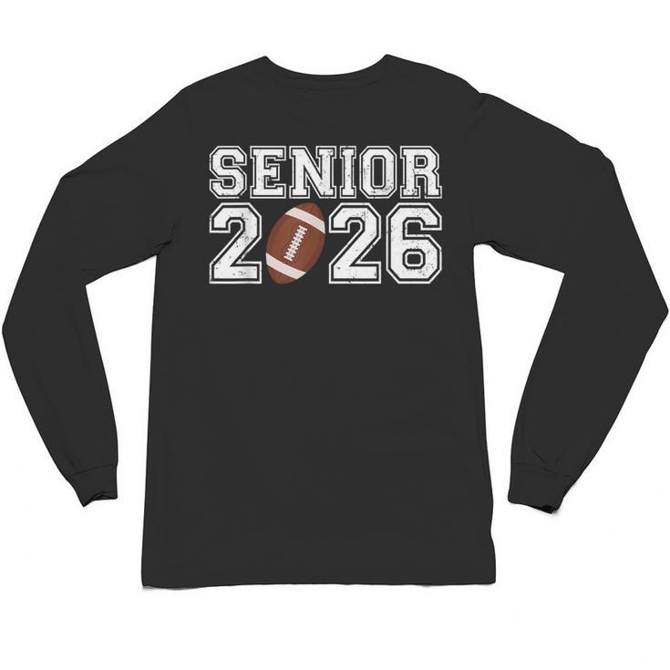 Graduate Senior Class Of 2026 Graduation American Football Unisex Long Sleeve T-Shirt