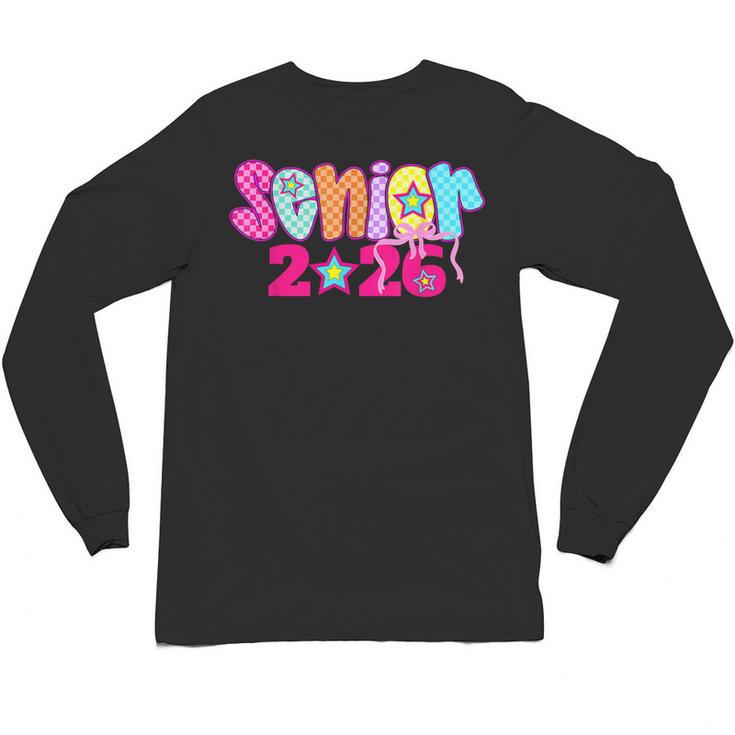 Graduation Class Of 2026 Senior Pink Coquette Bow 2026 Grade Unisex Long Sleeve T-Shirt
