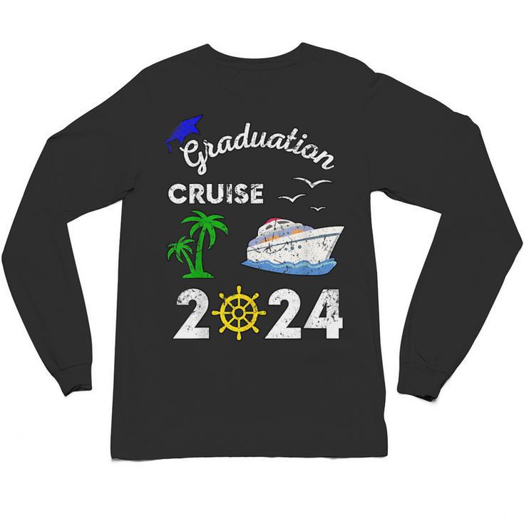 Graduation Cruise 2024 Ship Boat Vacation Summer Vacation Men Women Kids Unisex Long Sleeve T-Shirt
