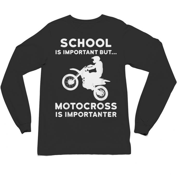 Graduation Shirt For Dirtbike Motocross Riders Unisex Long Sleeve T-Shirt