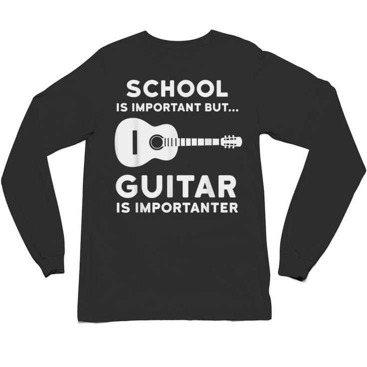 Graduation Shirt For Guitar Players & Band Member Unisex Long Sleeve T-Shirt