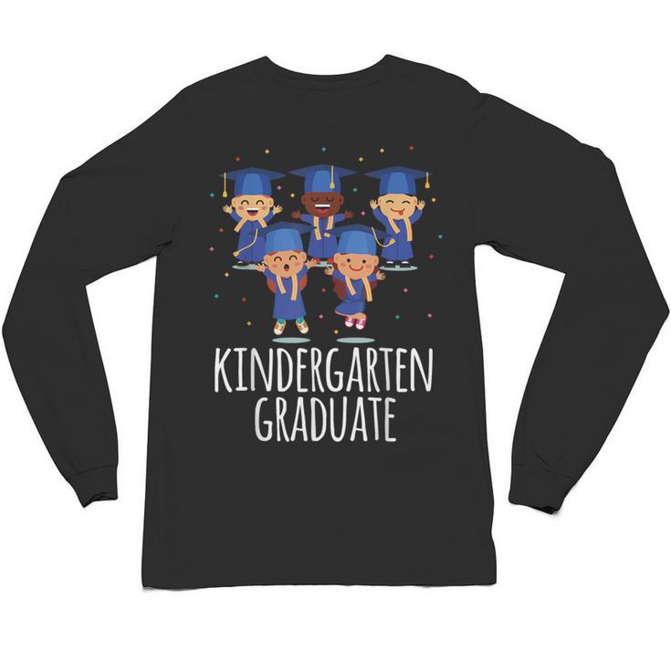 Graduation Shirt Kindergarten Graduate Tshirt Unisex Long Sleeve T-Shirt