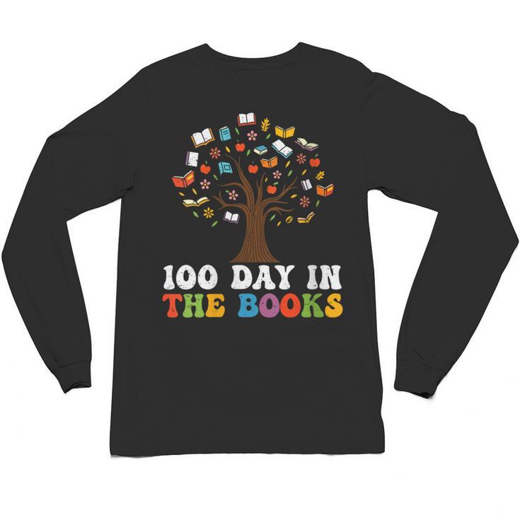 Happy 100 Days In The Books Reading Celebration Graphic Tees Unisex Long Sleeve T-Shirt