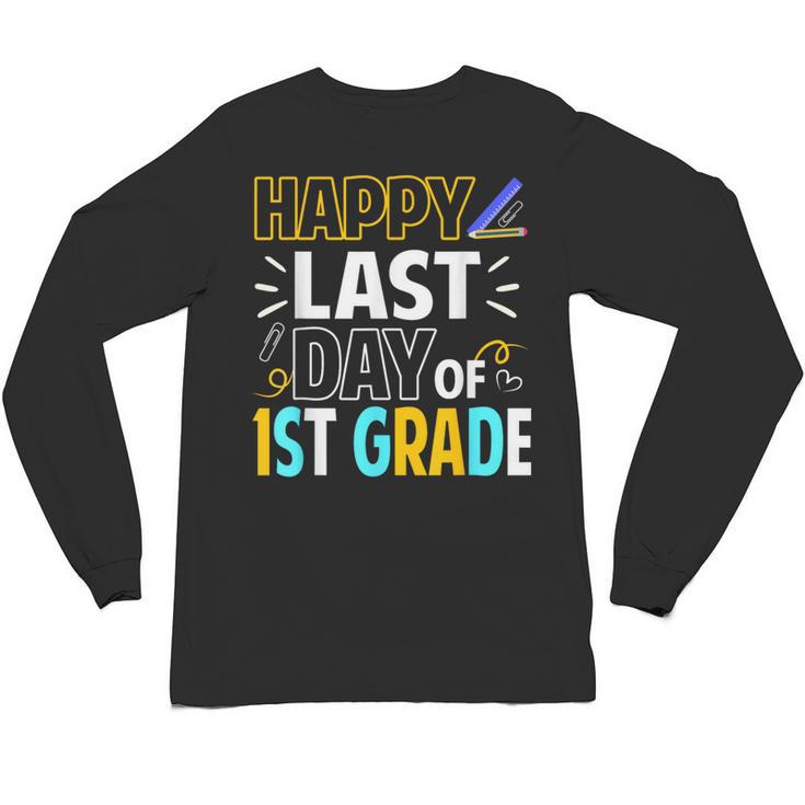 Happy Last Day Of 1st Grade Shirt Cutie Graduation Unisex Long Sleeve T-Shirt