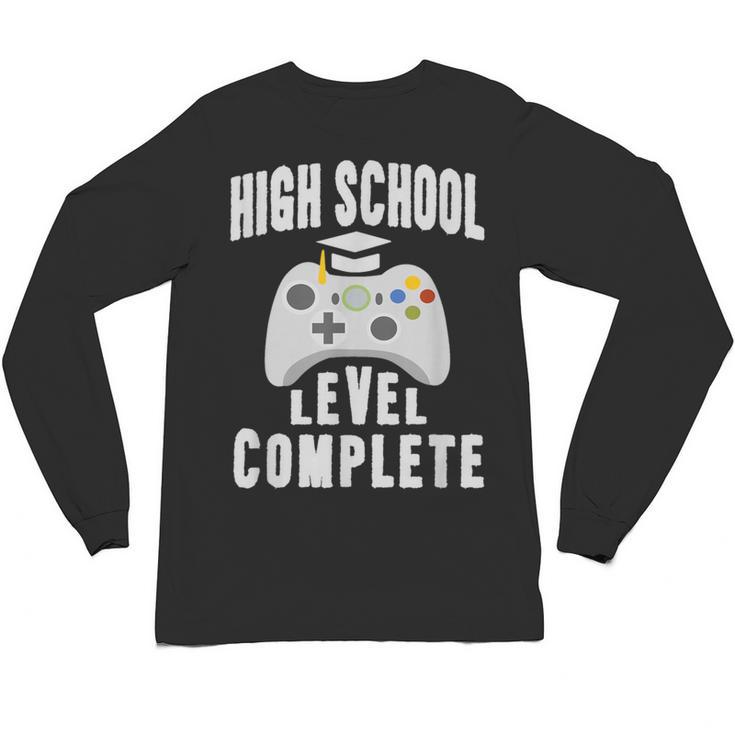 High School Graduation Shirt Gamer Graduation Unisex Long Sleeve T-Shirt