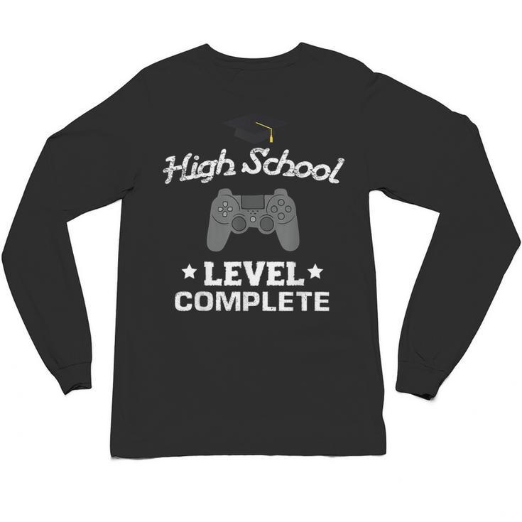 High School Graduation Shirt Video Gamer Nerd Geek Game Unisex Long Sleeve T-Shirt
