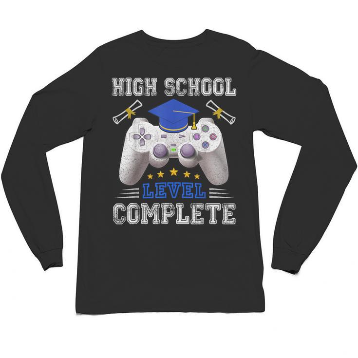 High School Level Complete Class Of 2025 Graduation Unisex Long Sleeve T-Shirt