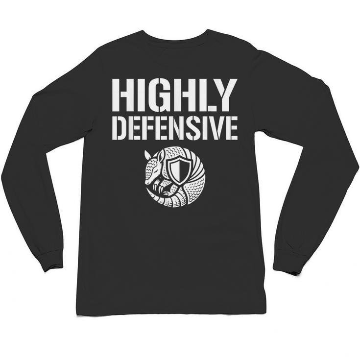 Highly Defensive Armadillo Shield Introvert Boundaries Unisex Long Sleeve T-Shirt