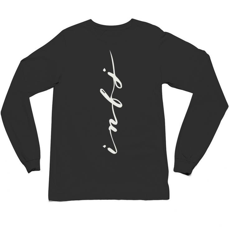 INFJ Introvert Personality Psychology Vertical Writing Unisex Long Sleeve T-Shirt