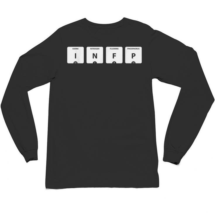 INFP Mediator Personality Type Periodic Table Introvert Unisex Long Sleeve T-Shirt