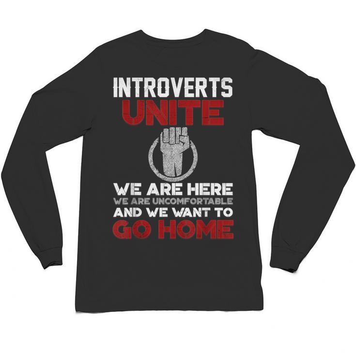 INTP Introverts Unite Anti Social For Men Women Unisex Long Sleeve T-Shirt