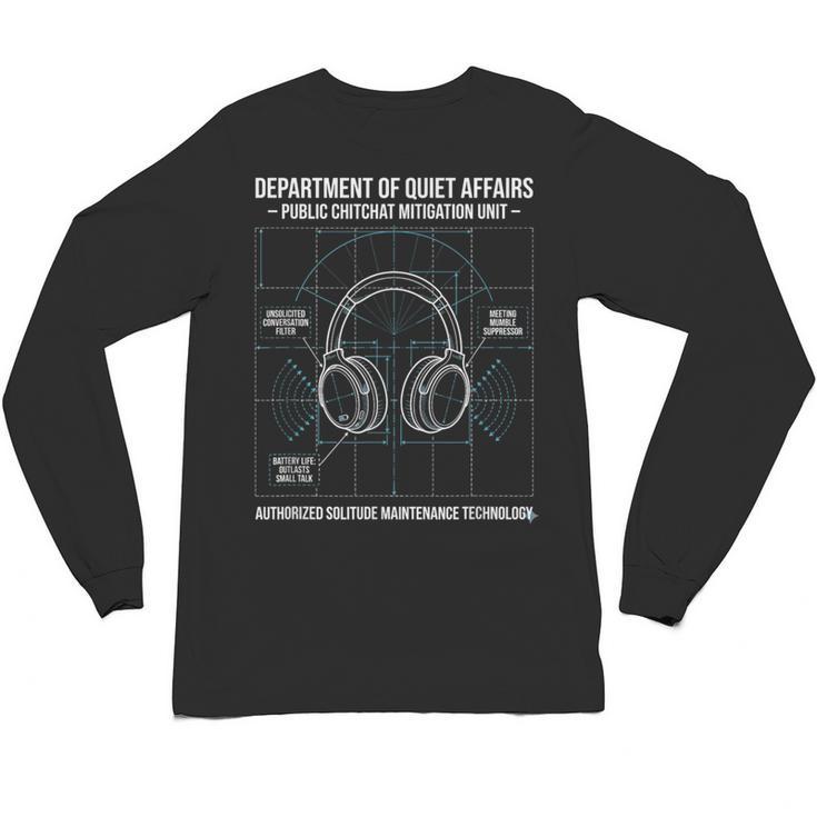 Introvert Anti Social Public Chitchat Mitigation Unisex Long Sleeve T-Shirt