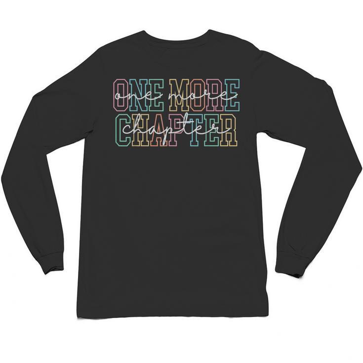 Just One More Chapter Retro Bookworm Book Lover Unisex Long Sleeve T-Shirt