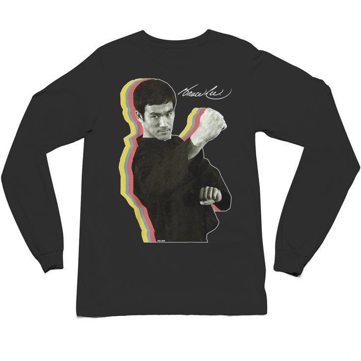 Kids Bruce Lee Photo From Fighting Method Book Kids Unisex Long Sleeve T-Shirt